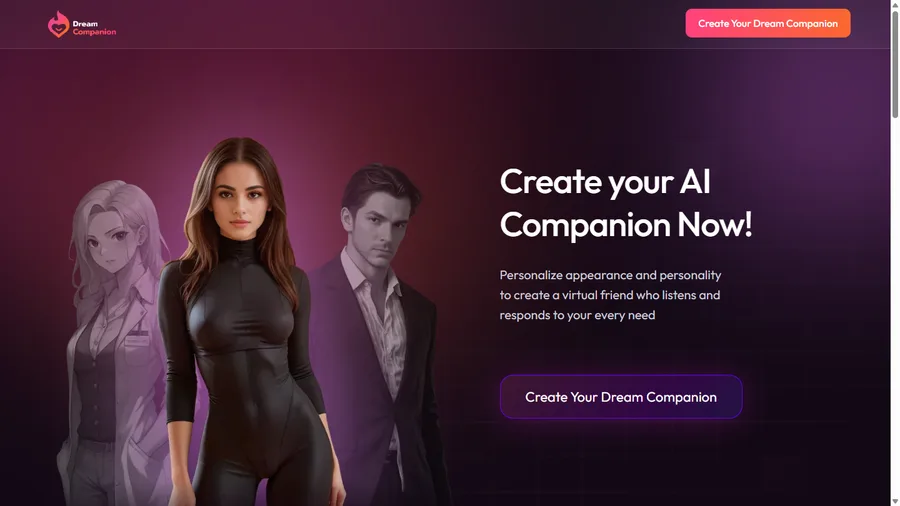 Dream Companion app interface screenshot